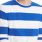 Suéter listrado masculino Tommy Hilfiger Signature Rugby azul tamanho XXL