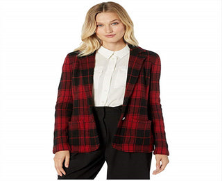 Terno Ralph Lauren Feminino Separado para Trabalho Blazer de Dois Botões Preto Tamanho Grande