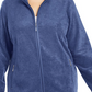 Jaqueta esportiva feminina Karen Scott Plus Zeroproof Fleece Performance, vermelha, tamanho 1X