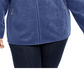 Jaqueta esportiva feminina Karen Scott Plus Zeroproof Fleece Performance, vermelha, tamanho 1X