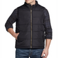 Colete masculino vintage à prova de intempéries com zíper frontal, preto, tamanho XXX-G