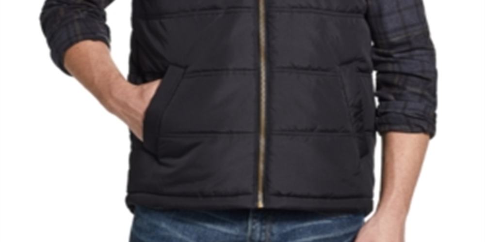 Colete masculino vintage à prova de intempéries com zíper frontal, preto, tamanho XXX-G