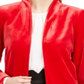 Calvin Klein Blazer Feminino para Noite Petites Vermelho Tamanho 14P