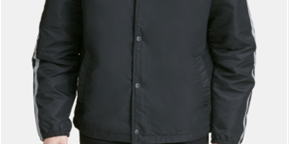 Jaqueta refletiva masculina Levi's Coaches preta tamanho X-G
