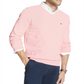 Suéter Tommy Hilfiger Signature Masculino Regular Fit com Decote em V e Manga Longa Rosa Tamanho G