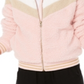 Jaqueta de pelúcia listrada Chevron Big Girl da Epic Threads, rosa, tamanho GG