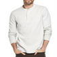 Malha Waffle Masculina Vintage à Prova de Intempéries Henley Verde Tamanho XXL