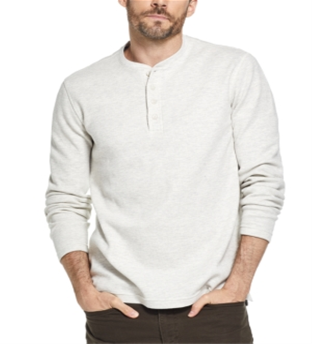 Malha Waffle Masculina Vintage à Prova de Intempéries Henley Verde Tamanho XXL