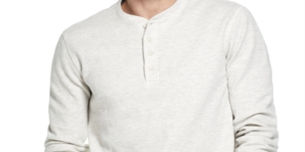 Malha Waffle Masculina Vintage à Prova de Intempéries Henley Verde Tamanho XXL