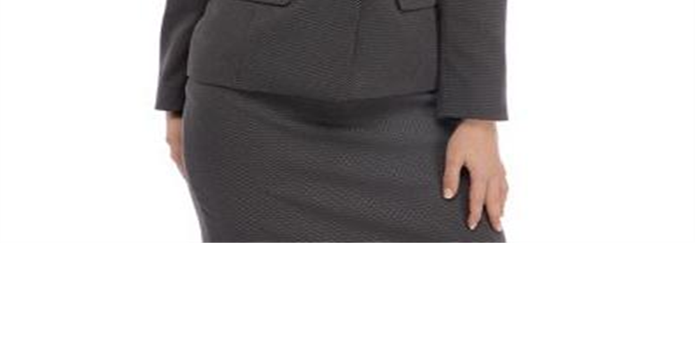 Blazer feminino Kasper com gola entalhada, preto, tamanho 4