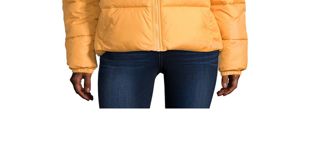 Jaqueta Columbia Puffect Insulated Feminina Pequena Amarelo Mel Cru Tamanho P