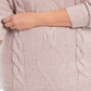 Suéter de tricô com gola alta e cabo Charter Club Plus Size, rosa, tamanho 0X