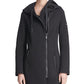 Jaqueta assimétrica feminina DKNY preta tamanho X-Large