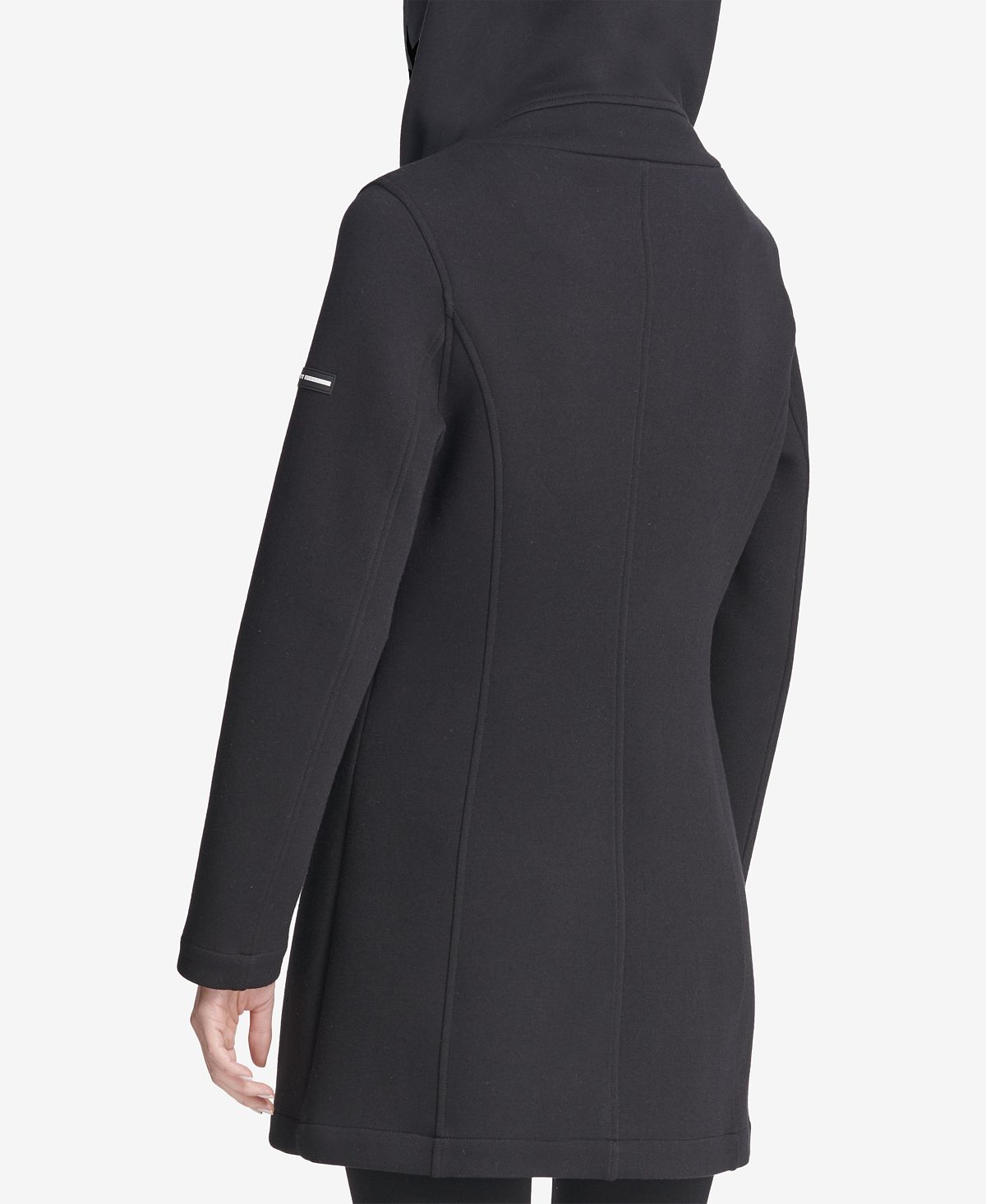 Jaqueta assimétrica feminina DKNY preta tamanho X-Large