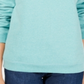Karen Scott Moletom Esportivo Feminino Manga Longa Gola Redonda Azul Tamanho X-G