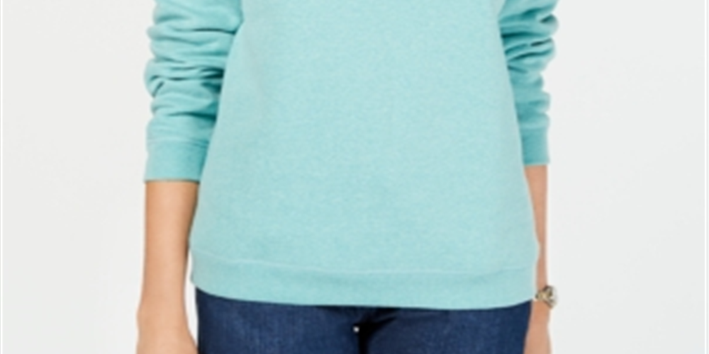 Karen Scott Moletom Esportivo Feminino Manga Longa Gola Redonda Azul Tamanho X-G