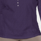 Karen Scott Top Henley Feminino de Algodão com Ilhós Frontais Roxo Tamanho Pequeno Médio
