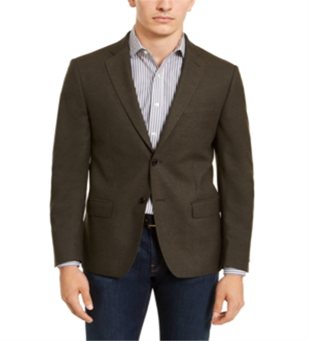 Calvin Klein Jaqueta Esportiva Masculina Slim Fit Stretch Verde Tamanho 42