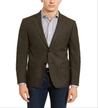 Calvin Klein Jaqueta Esportiva Masculina Slim Fit Stretch Verde Tamanho 42