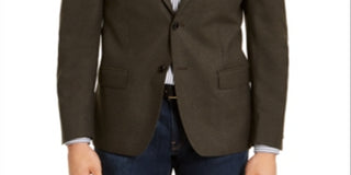 Calvin Klein Jaqueta Esportiva Masculina Slim Fit Stretch Verde Tamanho 42