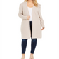 Cardigan feminino com manga bufante e acabamento INC International Concepts, bege, tamanho 3X