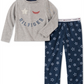 Pijama Tommy Hilfiger Infantil Meninas Pequenas e Grandes, 2 Peças, Estampa de Estrela, Tamanho XXS