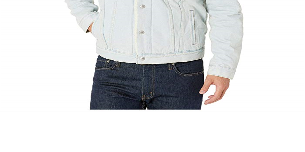 Jaqueta Trucker Jeans Sherpa Masculina Levi's Azul Tamanho P