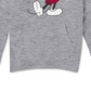 Moletom com capuz masculino com logotipo do Mickey Mouse cinza tamanho grande