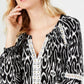 INC International Concepts Top feminino de crochê Peasant, preto, tamanho X-Large