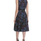 Vestido feminino Tommy Hilfiger de manga curta na altura do joelho, preto, tamanho 14