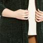Karen Scott Cardigan Feminino Plus com Frente Aberta em Chenille Verde Tamanho 3XL