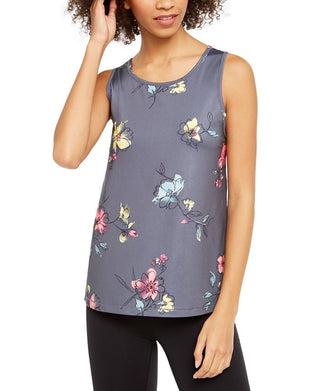 Ideology Women's Fitness Workout Tank Top Gray Size S