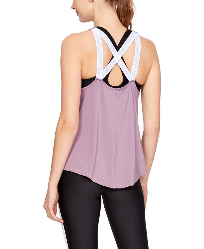 Camiseta esportiva feminina Under Armour rosa tamanho pequeno