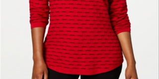Karen Scott Suéter Textu Feminino Vermelho Tamanho Pequeno P