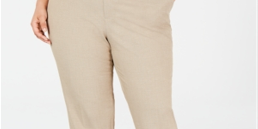 Calça feminina justa no tornozelo Charter Club, marrom, tamanho 24W