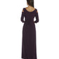 Vestido de noite feminino DressBarn com recortes nos ombros, roxo, tamanho 12