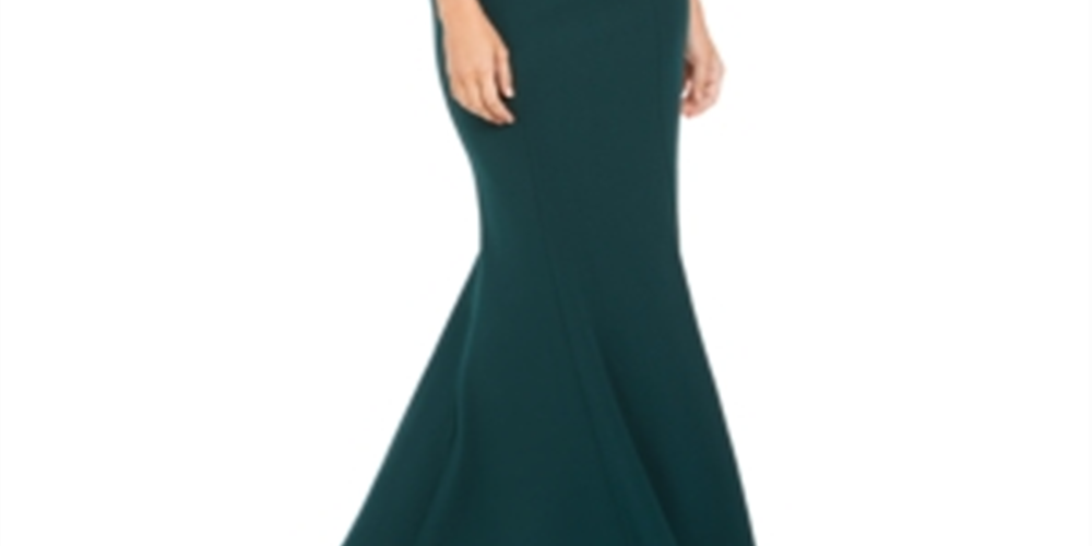 Vestido longo Calvin Klein feminino com lantejoulas nas costas, azul, tamanho 6