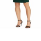 Vestido de malha elástica com decote em V Ralph Lauren feminino, verde, tamanho 18