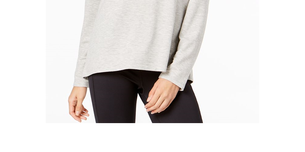 Blusa feminina Ideology com recortes, preta, tamanho X-G