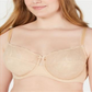 Sutiã de renda sem forro plus size feminino Inc, bege, tamanho 42G