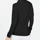 Karen Scott Suéter Feminino Embelezado com Cachecol Preto Tamanho Pequeno XL