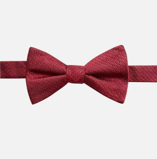 Gravata borboleta masculina Ryan Seacrest Distinction PT Kent Unsolid de seda sólida Chevron vermelha tamanho regular