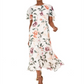 Vestido longo floral feminino Calvin Klein rosa tamanho 10