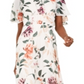Vestido longo floral feminino Calvin Klein rosa tamanho 10