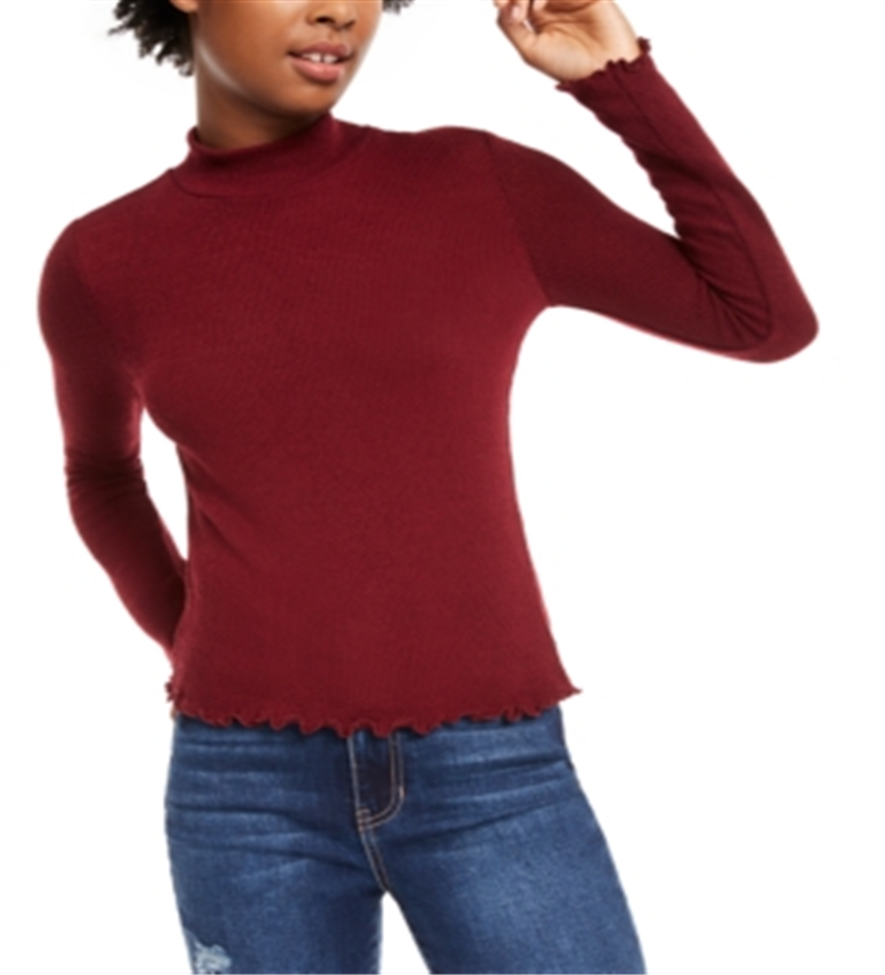 Top Planet Gold Junior com gola falsa e acabamento em alface, vermelho, tamanho extragrande