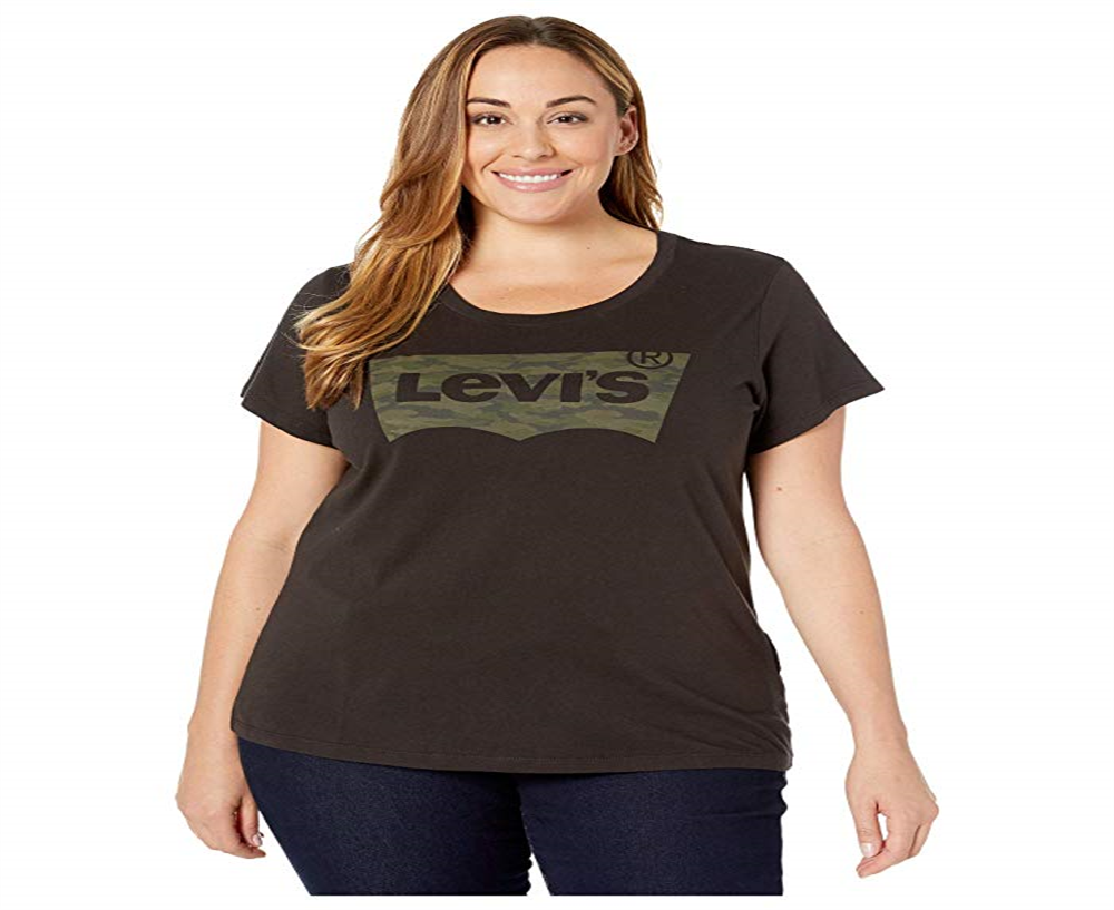 Camiseta Levi's Perfect Tee Feminina Preta Tamanho 2X