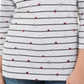 Karen Scott Blusa Feminina Estampa Mista Manga 3/4 Cinza Tamanho Pequeno X-S