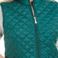 Colete acolchoado feminino Karen Scott, verde, tamanho grande