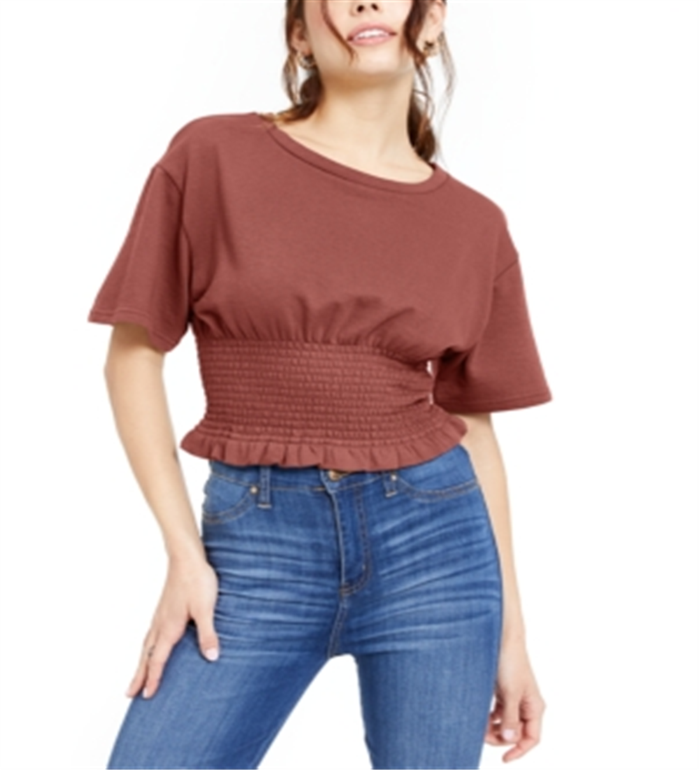 Blusa Crave Fame Junior com Cintura Smocked - Rosa Tamanho Médio