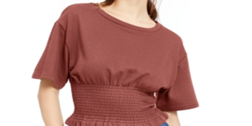 Blusa Crave Fame Junior com Cintura Smocked - Rosa Tamanho Médio